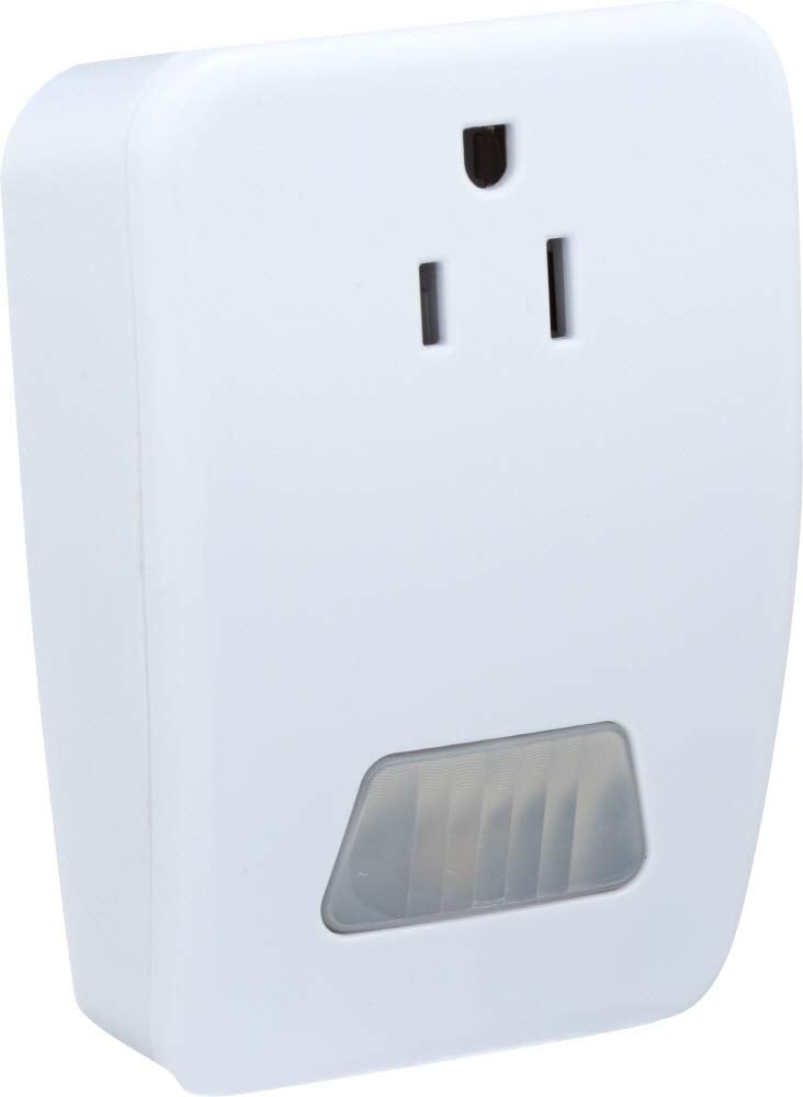 WESTEK AmerTac MLC4BC Westek Indoor Plug-in Motion Activated Light Control – White, 120V 60Hz, 100 deg. Detection Zone | Wireless Motion Sensor - Image 3