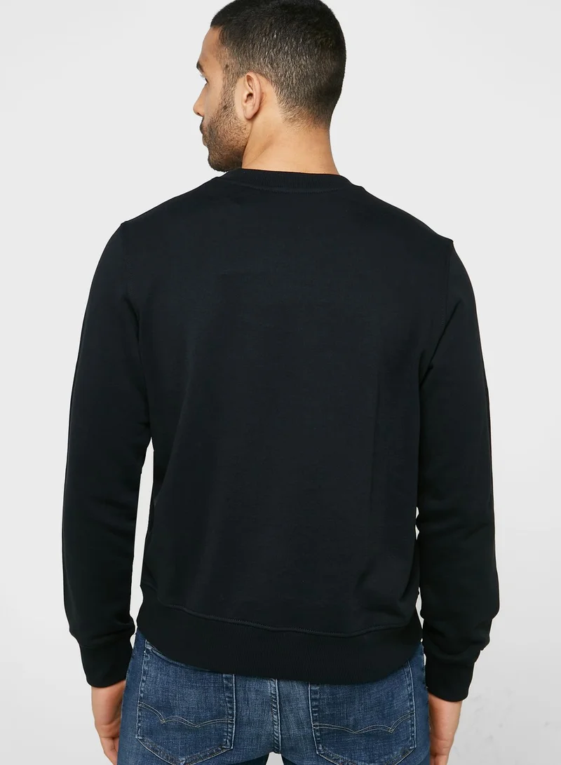 DIESEL Logo Crew Neck Sweatshirt