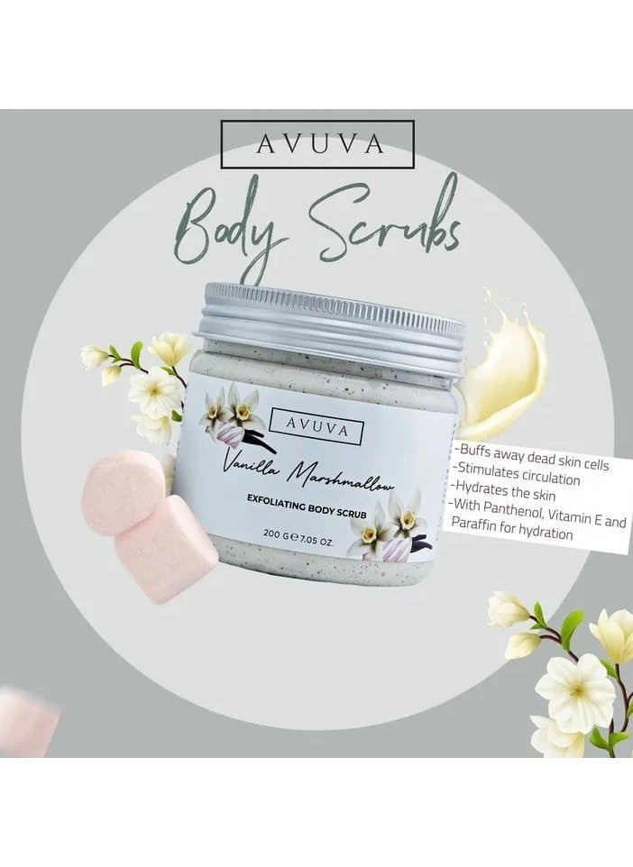Avuva AVUVA Body Scrub Vanilla Marshmallow 200Gm  - Image 4