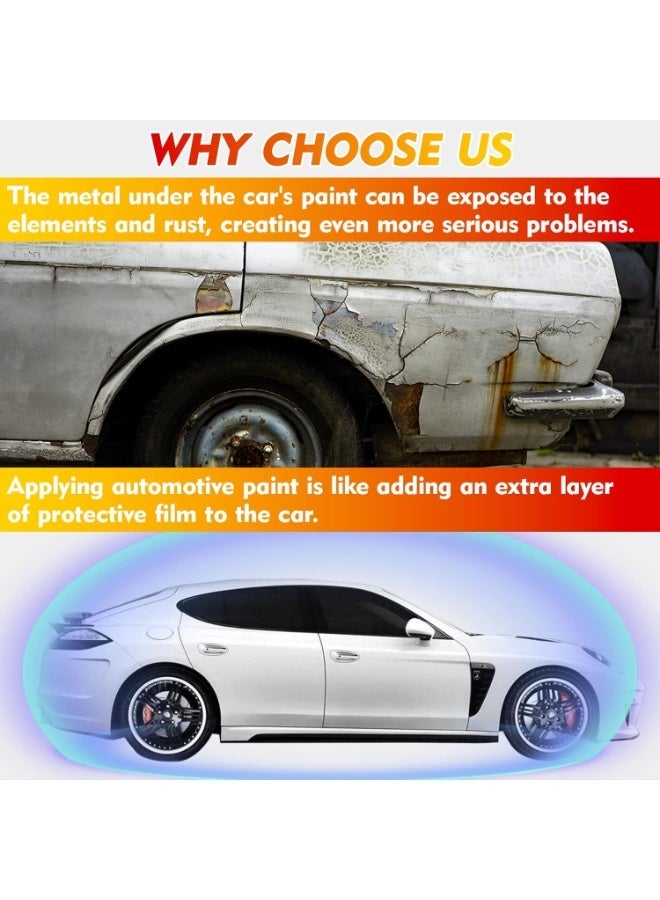 طلاء تصحيح للسيارات، مزيل خدوش السيارات السريع والسهيل للخدوش العميقة، تصليح خدوش طلاء السيارات ثنائي الاستخدام للمركبات، طلاء آلي لمسح خدوش السيارات، أسود - Image 2