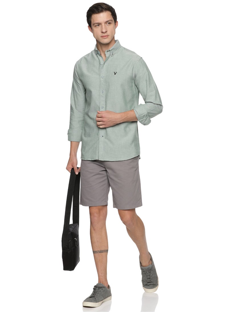 U.S. ELK Men's Button Down Shirt | Casual Slim Fit Shirt | Long Sleeve Oxford Shirts For Men | Smart Fit Cuff - Image 4