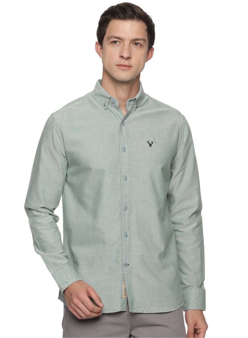 U.S. ELK Men's Button Down Shirt | Casual Slim Fit Shirt | Long Sleeve Oxford Shirts For Men | Smart Fit Cuff - Image 1