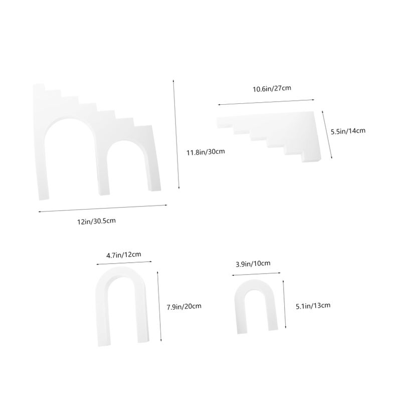 Geometric Cube Photo Props 4Pcs 30 5X30cm For Makeup Jewelry And Product Photography - Image 3