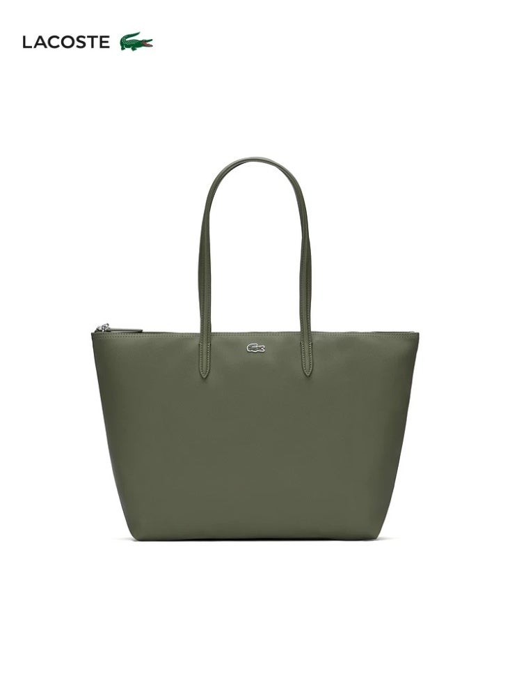 لاكوست حقيبة لاكوست حقائب حمل كبيرة خضراء للنساء حقيبة كتف للنساء حقيبة لاكوست كروس بودي - Image 1