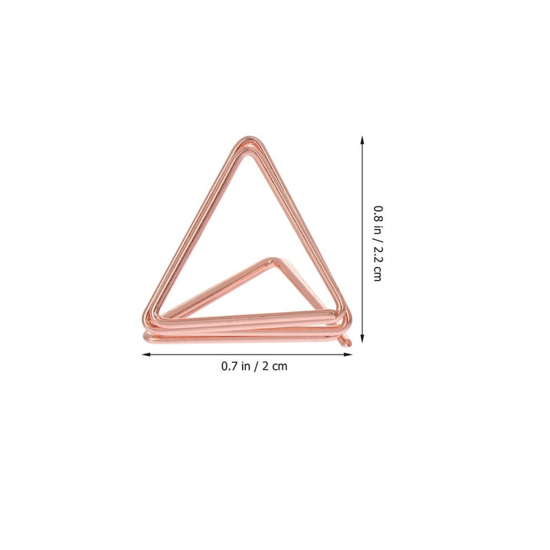 40 Pcs Dual Layer Triangle Memo Holders For Office Desk Tabletop Photo Clips - Image 3