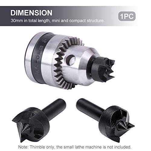 Tookie Thimble Drill Bit Live Center, Durable Drill Chuck Universal Thimble Center, Mini Lathe Machine Drill Chuck,Wood Lathe Turning Spur Cup Center for Small Lathe Machine - Image 2