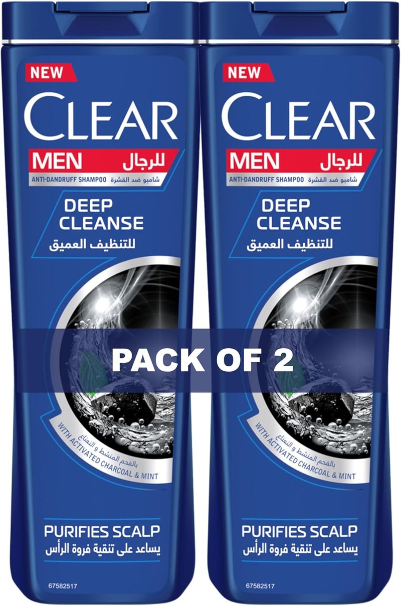 CLEAR شامبو كلير للرجال لتنظيف عميق مضاد للقشرة، عبوة من 2 (700 مل) - Image 1