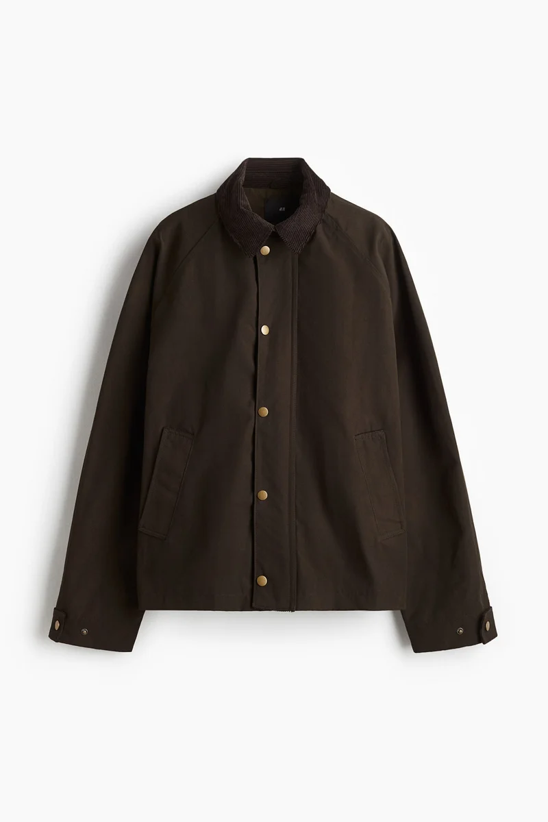 H&M Loose Fit Waxed cotton jacket
