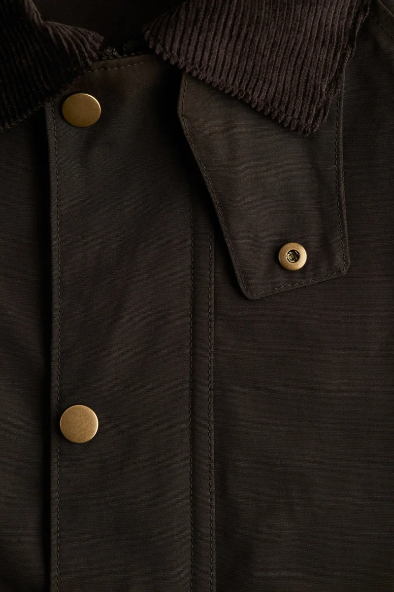 H&M Loose Fit Waxed cotton jacket