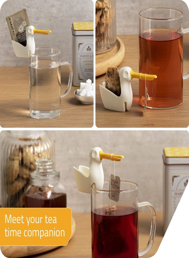 Peleg Design Pelicup: Tea Bag Holder - Fun Pelican-Shaped Silicone Tea Bag Holder for Cup w/Tea Bag Rest, 2.3x4.3x1.2 in, Cute Tea Accessories for Tea Lovers - Image 5