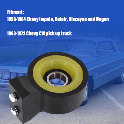 CULMKARI Heavy Duty Aluminum Poly Driveshaft Carrier Bearing Fits for 1958-1964 Chevy Impala - Image 2