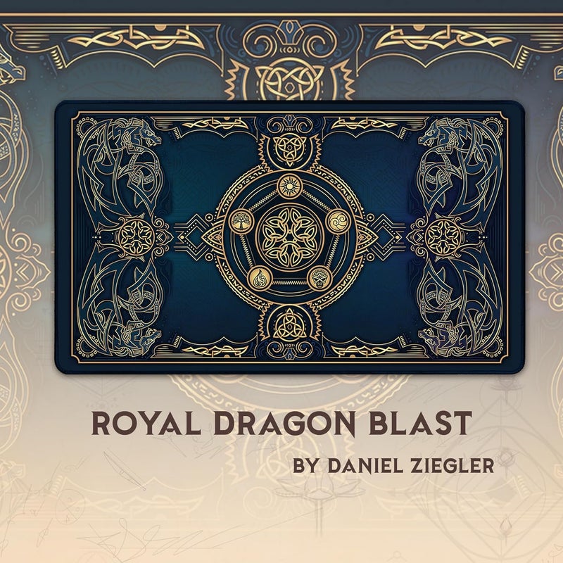 Paramint Royal Dragon Blast (Stitched) - MTG Playmat - Compatible with Magic The Gathering Playmat - Play MTG, YuGiOh, TCG - Original Play Mat Art Designs & Accessories - Image 3