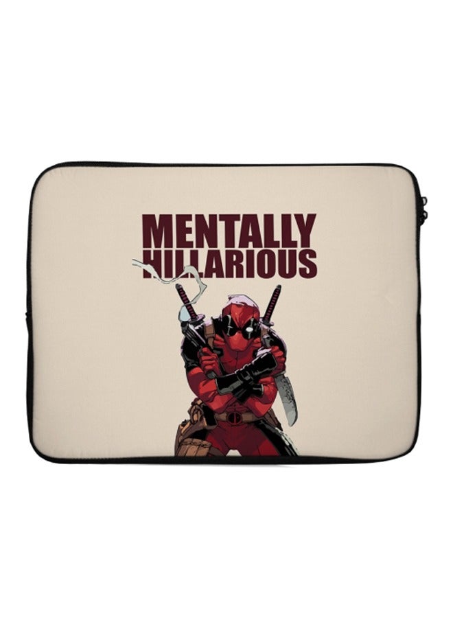 LIT Deadpool Quoted Printed Laptop Sleeve - Image 1