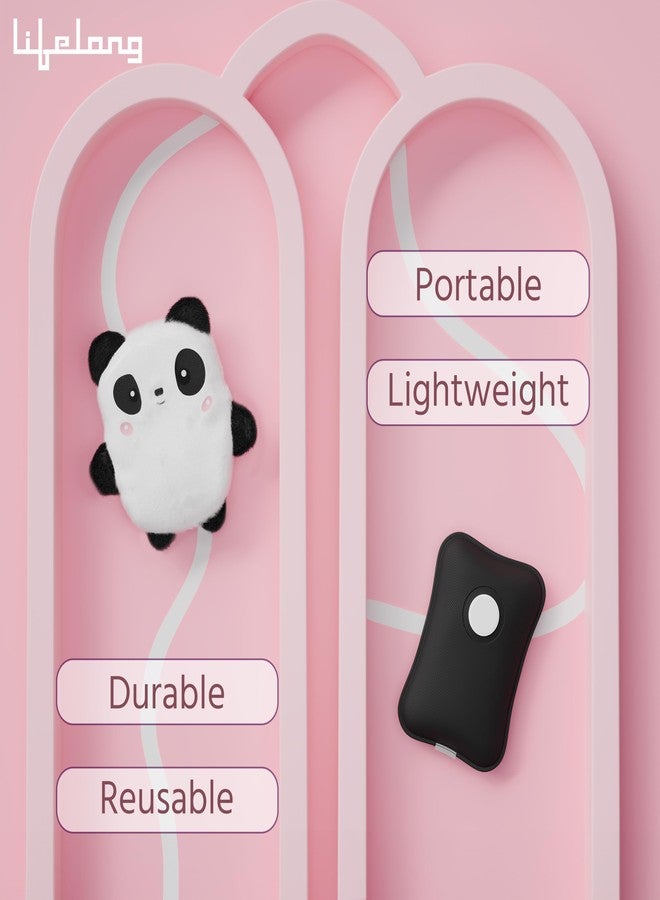 Lifelong Hot Water Bag with Panda Cover, 1L Cute Hot Water Bag with Hands Warmer Pocket, Removeable & Washable Soft Bag Cover, Helps Provide Warmth and Comfort (LLHC09) - Image 2