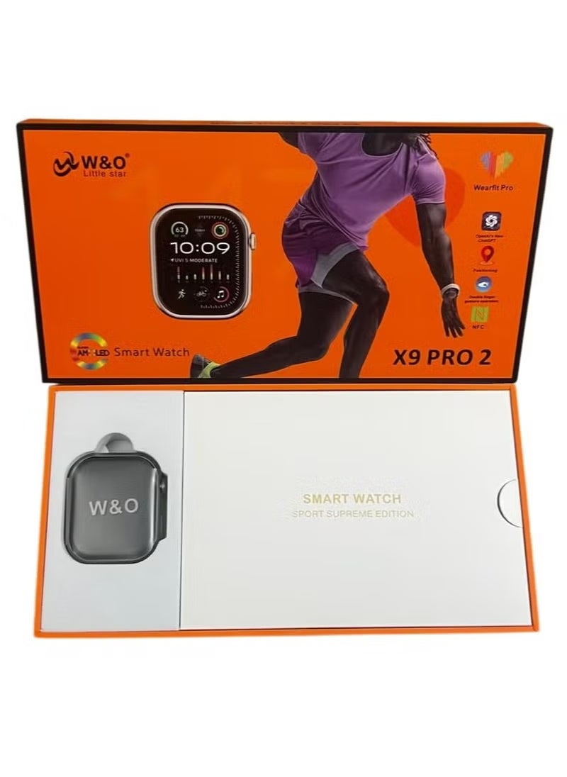 x9 pro 2 smart watch Call Wireless charging Touch Screen for IOS & android for men and women
