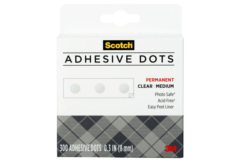 Scotch Adhesive Dots, Medium, 300 Dots/Pack, Easy Dispensing, Permanent, Photo-Safe (010-300M) - Image 2