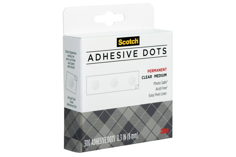 Scotch Adhesive Dots, Medium, 300 Dots/Pack, Easy Dispensing, Permanent, Photo-Safe (010-300M) - Image 3