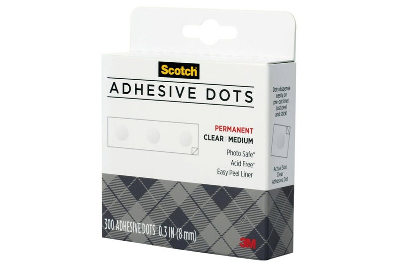 Scotch Adhesive Dots, Medium, 300 Dots/Pack, Easy Dispensing, Permanent, Photo-Safe (010-300M) - Image 1