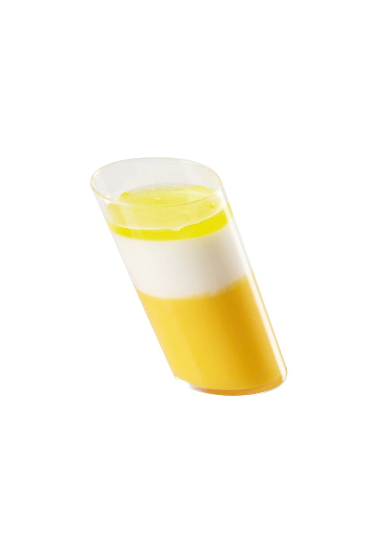 Mini Transparent Cup Pise 75 ml - (Dimensions: 44x40x75) Case Pack of 10