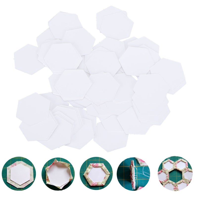 100Pcs PatchWork Template Hex Paper Modelboard Quilting Sewing Craft DIY Stitching Tool(16mm  Hex ) - Image 5
