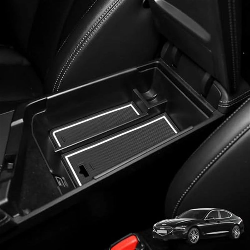 Yurefax Car Center Console Storage Box Organizer for Genesis G70 - Image 4