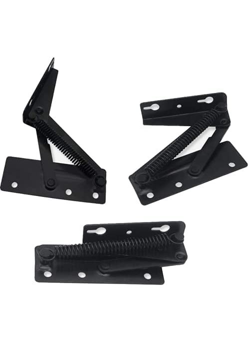 Teclican 2 Pieces Folding Bed Lifting Hinge Sofa selfLocking Hinge Furniture Hardware Accessories Black  - Image 2