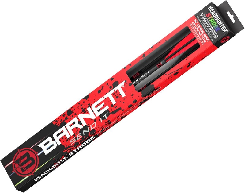 Barnett - Carbon Headhunter Lighted Strobe Crossbow Arrows - Multicolor Strobing Nocks, Half-Moon Design, Fully Assembled - Image 5