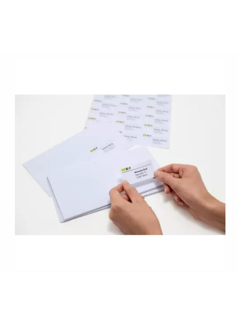 هيرما ملصقات متعددة الأغراض، 13 × 50 مم، بيضاء، التصاق دائم، للكتابة اليدوية - Image 4