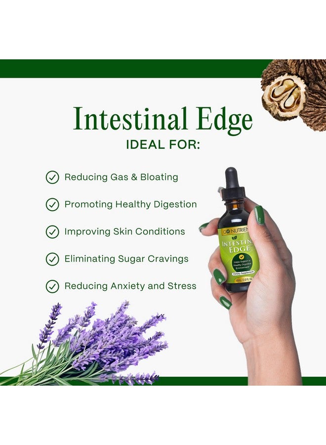 Go Nutrients Intestinal Edge - Gut Cleanse for Humans with Wormwood, Black Walnut, Clove - Detox Liquid for Women, Men, Children & Adults - Organic Herbal Support for Digestion & Wellness - 2oz - Image 3