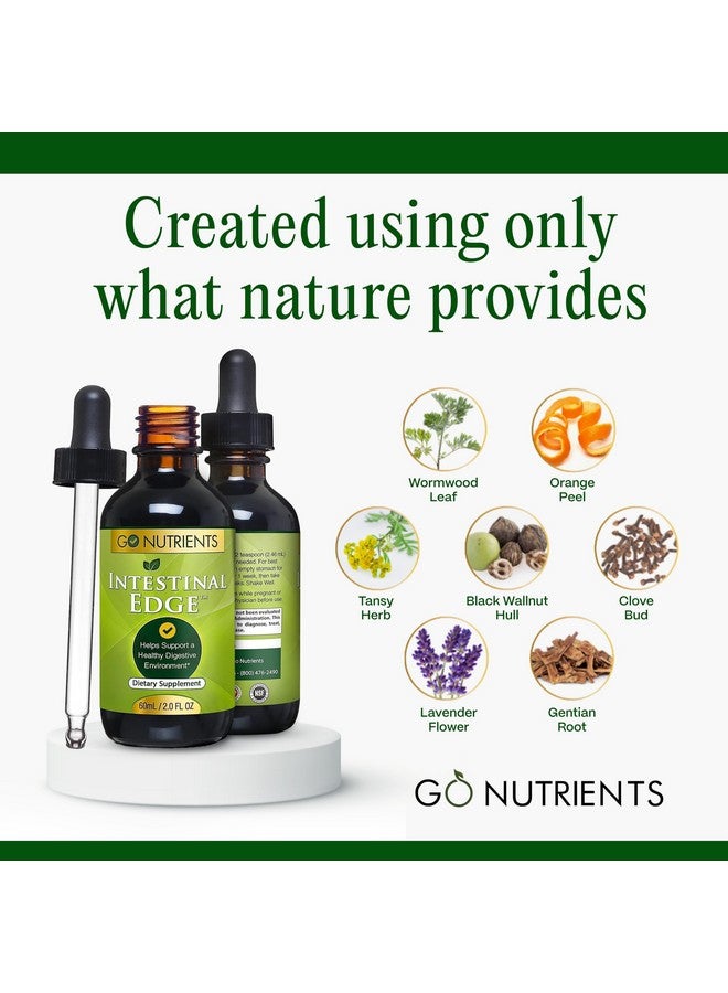 Go Nutrients Intestinal Edge - Gut Cleanse for Humans with Wormwood, Black Walnut, Clove - Detox Liquid for Women, Men, Children & Adults - Organic Herbal Support for Digestion & Wellness - 2oz - Image 4