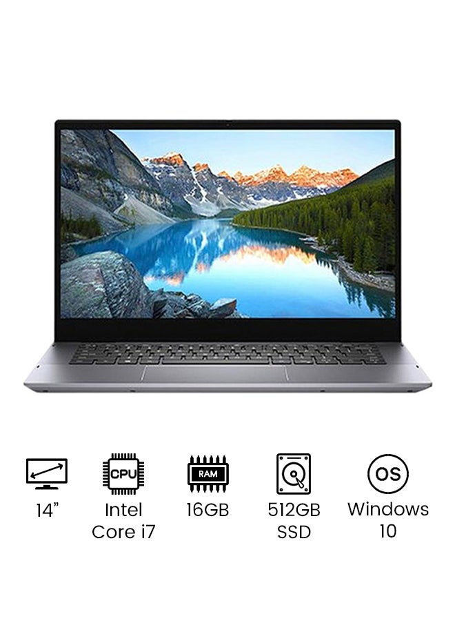 DELL (Upgraded Version) Inspiron 5400 Convertible Laptop With 14-inch Touch Full HD Display, Core i7 Processor/16GB RAM/512GB SSD/2GB NVIDIA GeForce MX230 Graphics/Windows 10 English Grey - Image 1