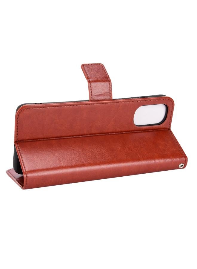 اس-توب جراب لهاتف Motorola Moto G22 جراب هاتف جلدي بتصميم حصان كريزي ريترو - Image 5