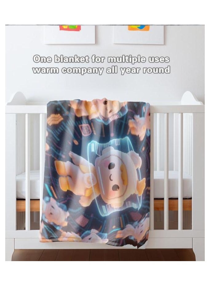 general Flannel thin blanket (warm and comfortable, suitable for sleep, gaming, dust removal and sandproof) 150cm*200cm - 18 - Image 1