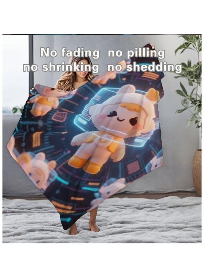 general Flannel thin blanket (warm and comfortable, suitable for sleep, gaming, dust removal and sandproof) 150cm*200cm - 18 - Image 4