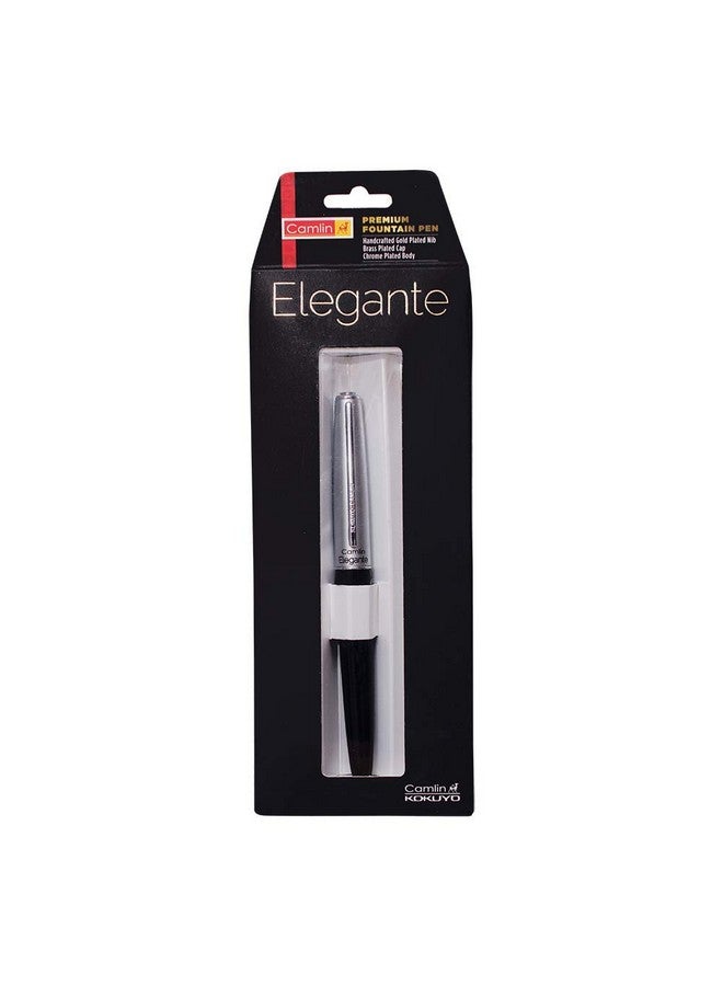 Camlin Elegante Fountain Pen - Black/Blue/Red - Image 2