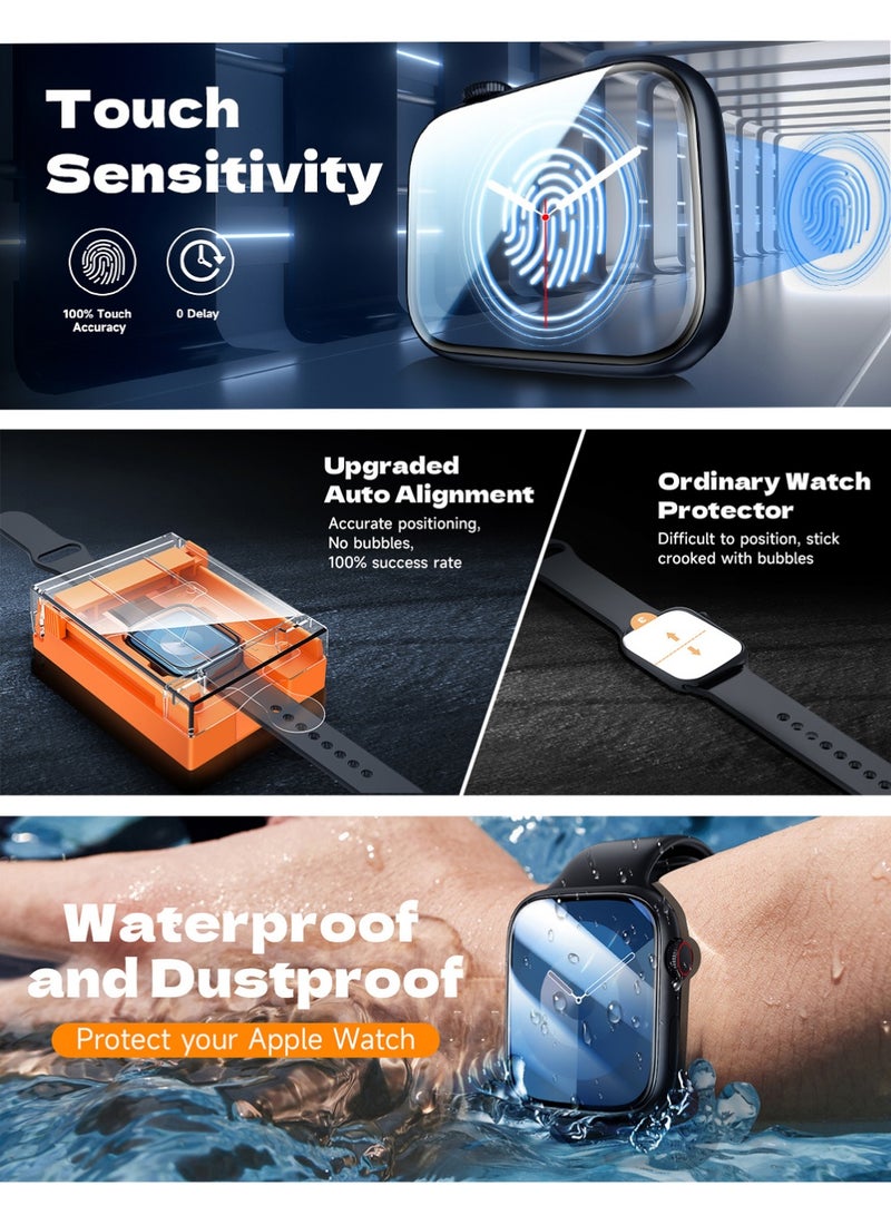 X-level 2 Pack for Apple Watch 46MM Series 11/10 Screen Protector, Ceramic Material Not Glass, Easy Installation, Self-Healing，Touch Sensitive, Anti-Scratch iWatch Accessories - Image 2