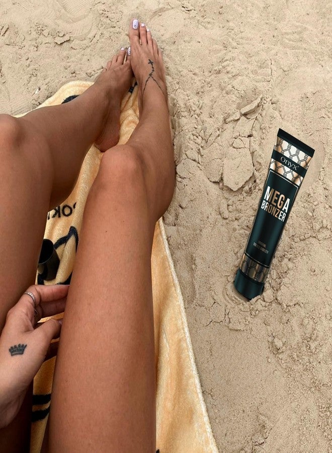 Onyx Mega Bronzer Indoor Tanning Lotion - Double Bronzing Tanning Lotion with Anti-Orange Formula - Gradual Tanning for Tanning Beds and Summer Essentials - White Bronzer for Stain-Free Effect - Image 4