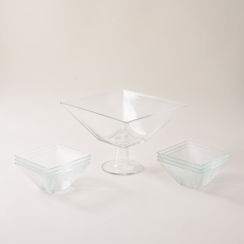Borgonovo set for serving salads 7pcs 1*25 cm, 6*14cm transparent - Image 1