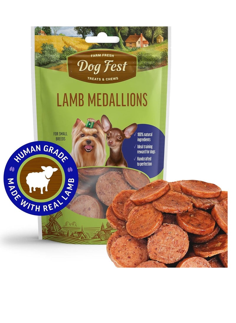 Lamb Medallions Soft Handcrafted Treats For Mini And Small Dogs 3X55g