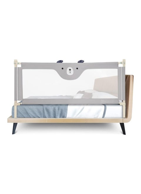 Bed Rail For Toddlers, 69'' Vertical Lifting Baby Beds Guard With Double Safety Lock & Adjustable Height, Anti-Fall Protection Mesh Guardrail, Kids Bed Guard For Full Size Bed - Only 1 Side
