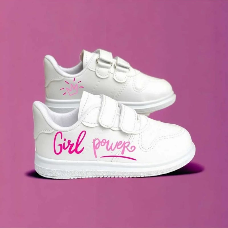 Girl Power Printed Girls Sports Shoes Sneakers 