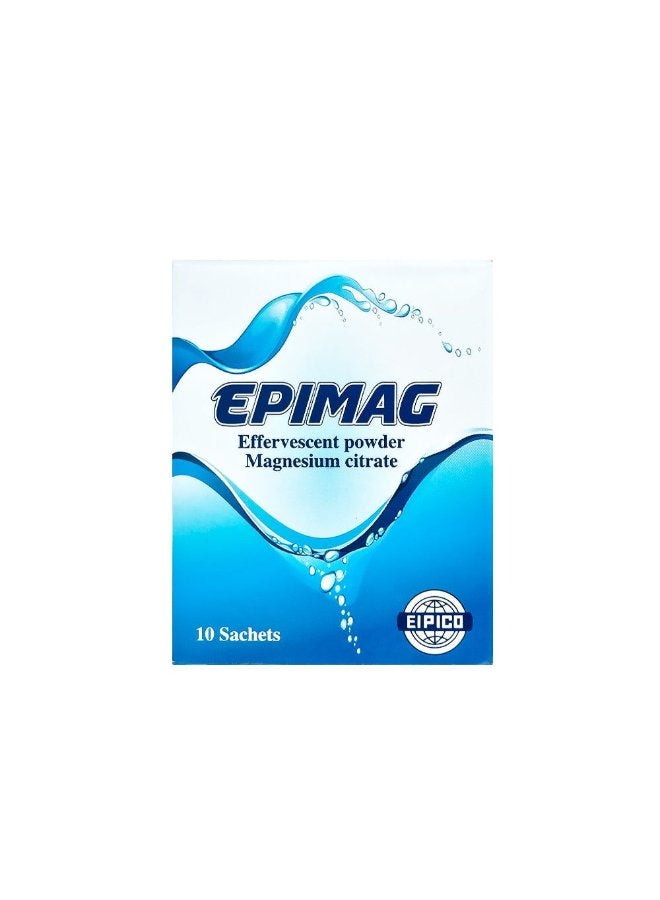 Epimag Magnesium Citrate Effervescent Powder Sachets, 10 Sachets
