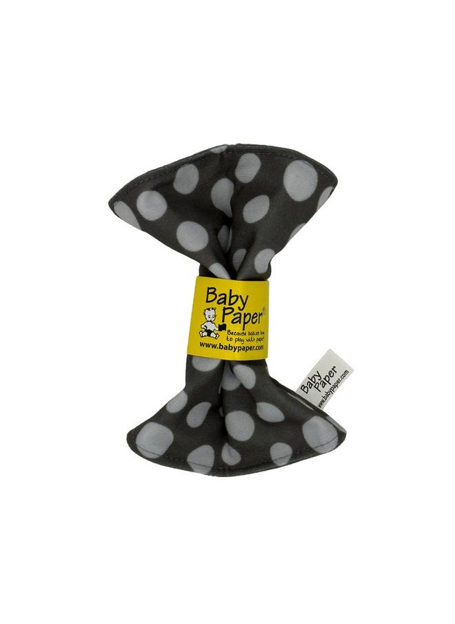 Baby Paper - Baby Paper Original Crinkle Teether and Sensory Toy for Babies and Infants | Gray Dot | Non-Toxic, Washable | Great for Baby Showers - Image 1