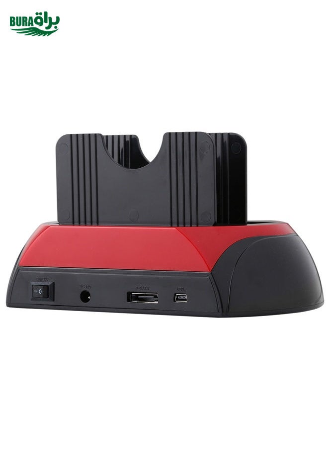 BURAQ All in 1 Dual 2.5 inch/3.5 inch SATA/IDE HDD Dock Station with Card Reader & Hub  - Image 3