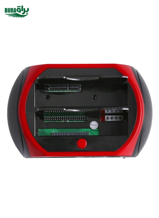 BURAQ All in 1 Dual 2.5 inch/3.5 inch SATA/IDE HDD Dock Station with Card Reader & Hub  - Image 4