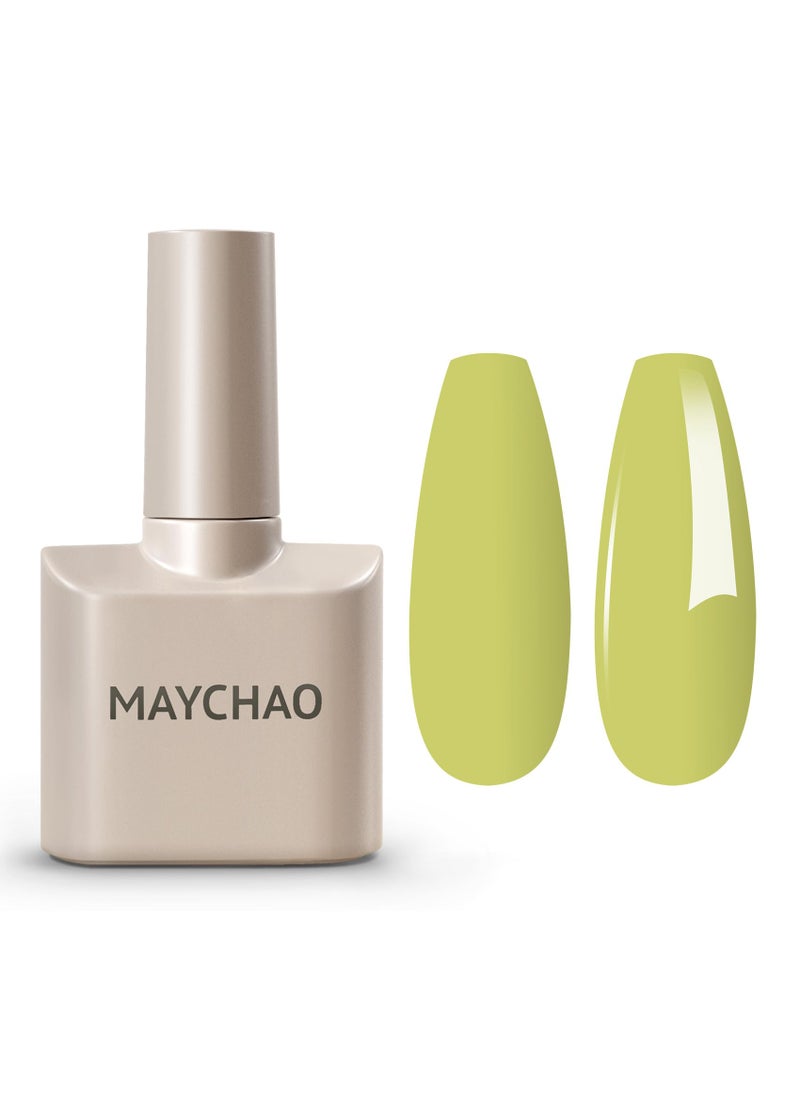 MAYCHAO MAYCHAO 15ML Green Gel Nail Polish 1Pc Kiwi Green Gel Polish Soak Off UV LED Nail Polish Nail Art Starter Manicure Salon DIY at Home 05 OZ 