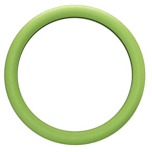 LRITER Car Steering Wheel Cover NonSlip Silicone Material Multiple Color Choices Universal Auto Parts Steering Wheel Cover Suitable for Most Cars Green - Image 1