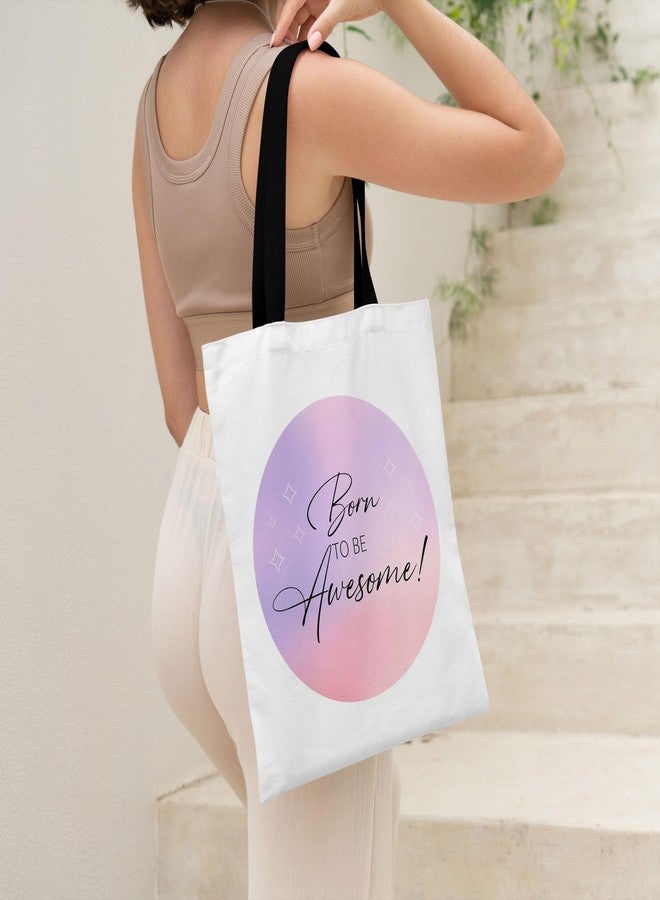 TrendoPrint Shopping/Grocery Bag, Multi-Purpose Bag, Sturdy Canvas Bag With 15Kgs Capacity Tote Bag For Women, College Bag For Girls (BTBN08) - Image 2