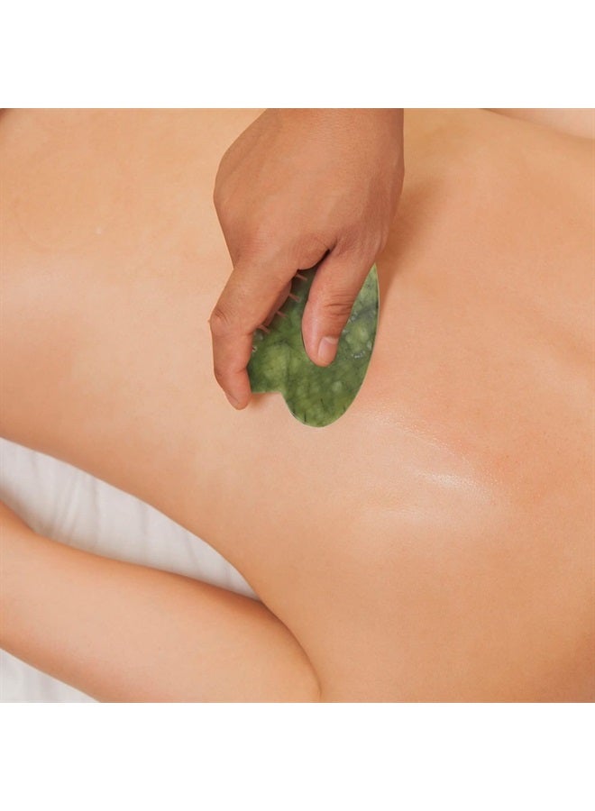 Healifty Jade Massage Comb, 4 Styles Gua Sha Comb for Head Caring, Facial Gua Sha Tool, Scraping Massage Tool for Full Body Relaxing - Image 2