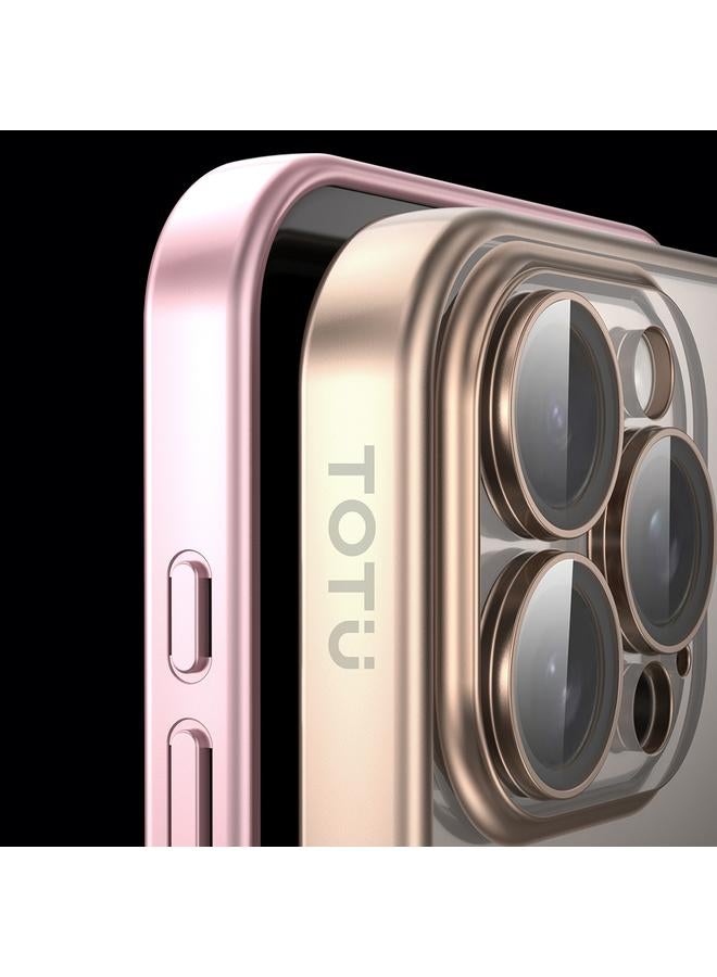TOTUDESIGN Case For iPhone 16 Pro TOTU PC-2 Soft Jane Series Electroplated TPU Phone Case with Lens Film - Image 5